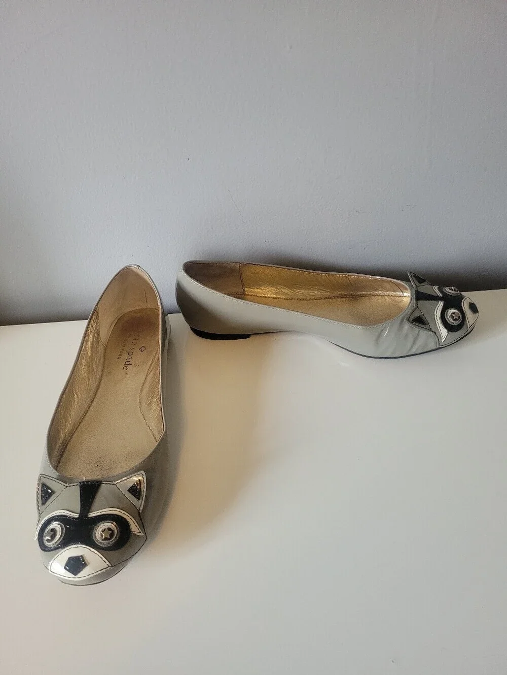 Kate Spade Jiro Raccoon Flats, Size 6